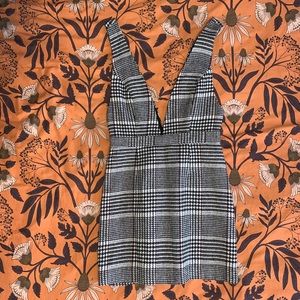 Forever 21 Wool Plaid Coverall dress Size S